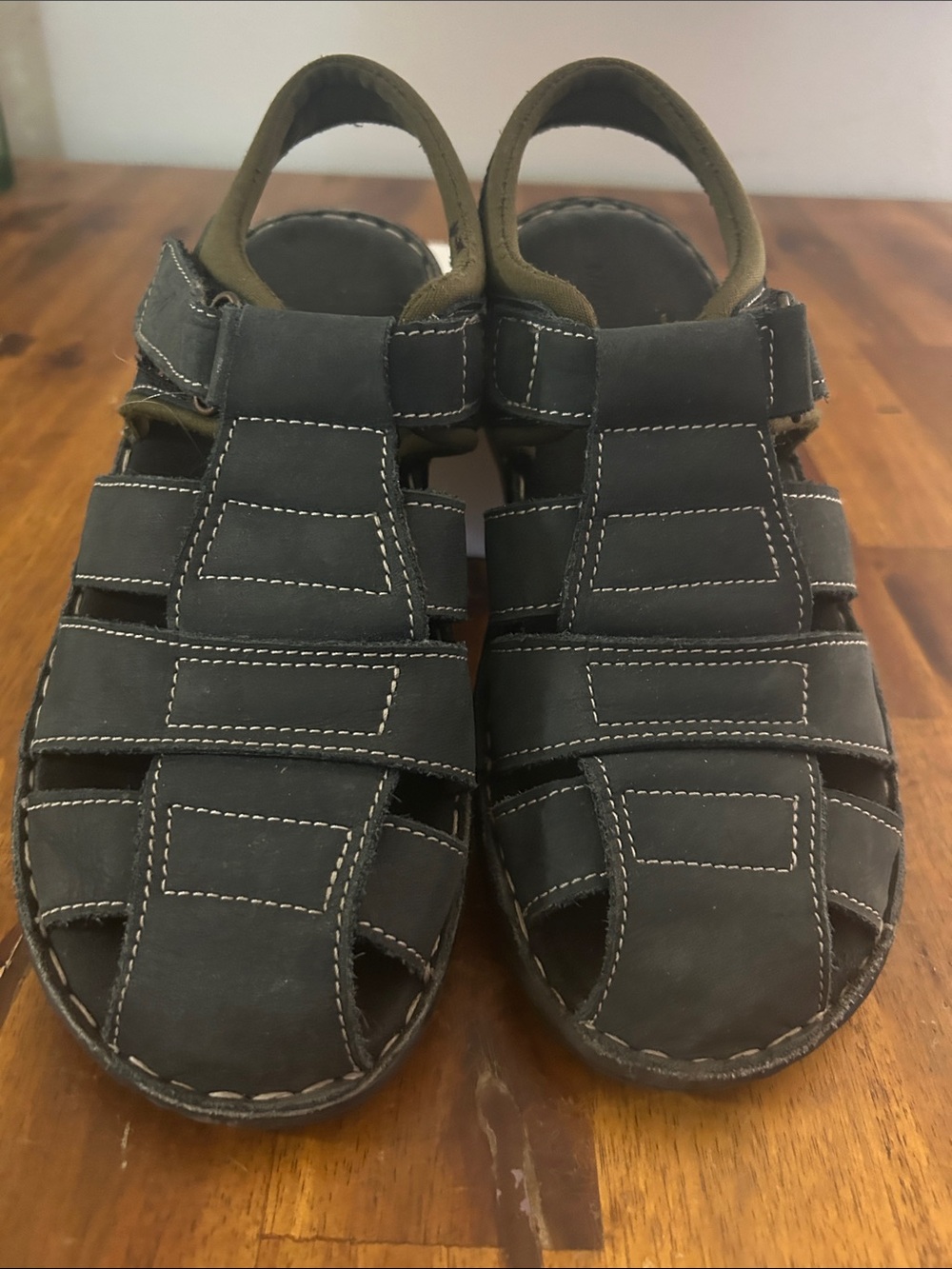 Mardi Gras Style#6457 Benson Closed-Toe Blue Fisherman Comfort Sandals:UK 5